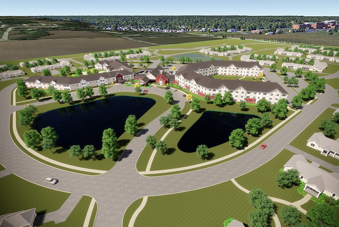 Divine Mercy Aerial View of Divine Mercy Senior Living Community