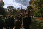 Procession during dedication of Our Lady Seat of Wisdom Chapel